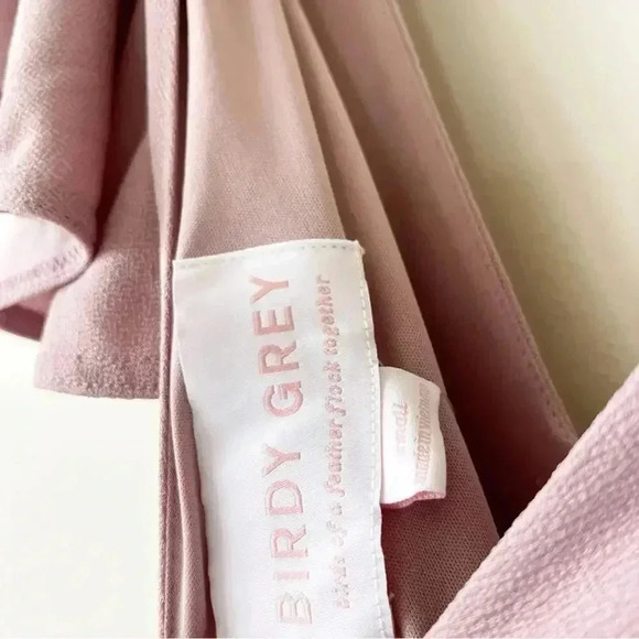 Birdy Grey Hannah Bridesmaid Dress with Slit in Crepe Dark Mauve S NWT - Picture 9 of 9